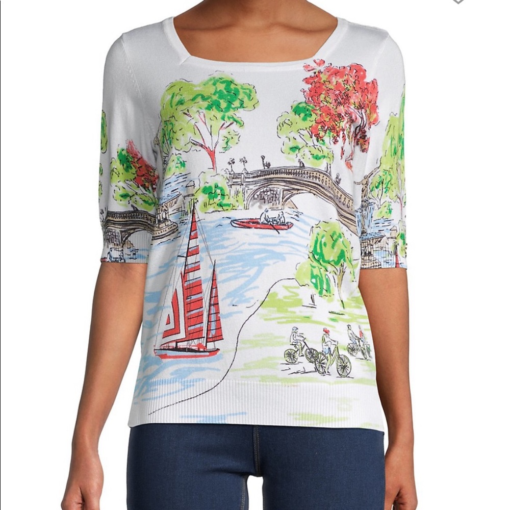Joseph A. Knit Top ( size Small )